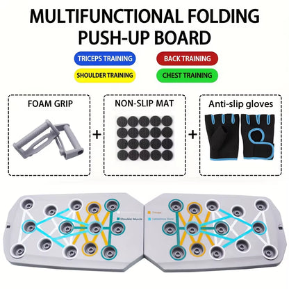 Transform Your Workout with the Portable Multifunctional Push-Up Board Set - Ideal for Strength Training and Body Sculpting