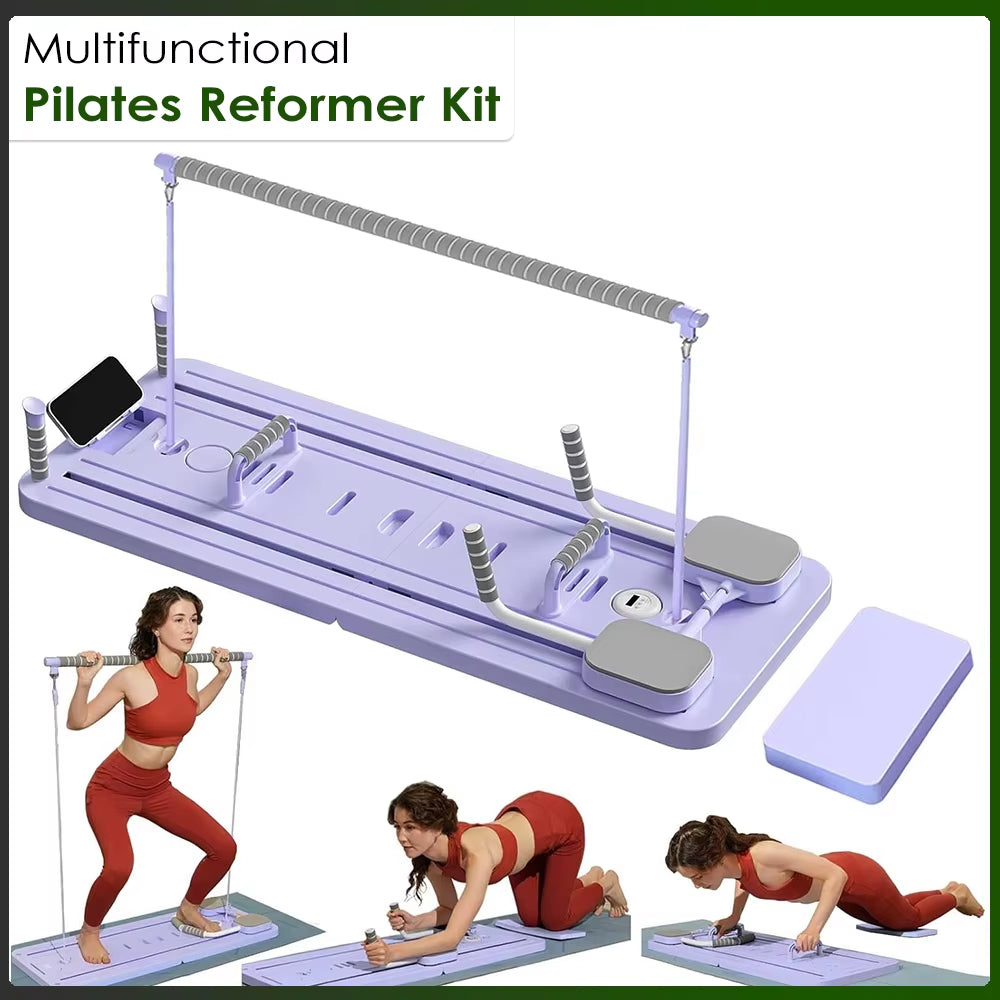 Foldable 4-in-1 Ultimate Pilates Reformer Board