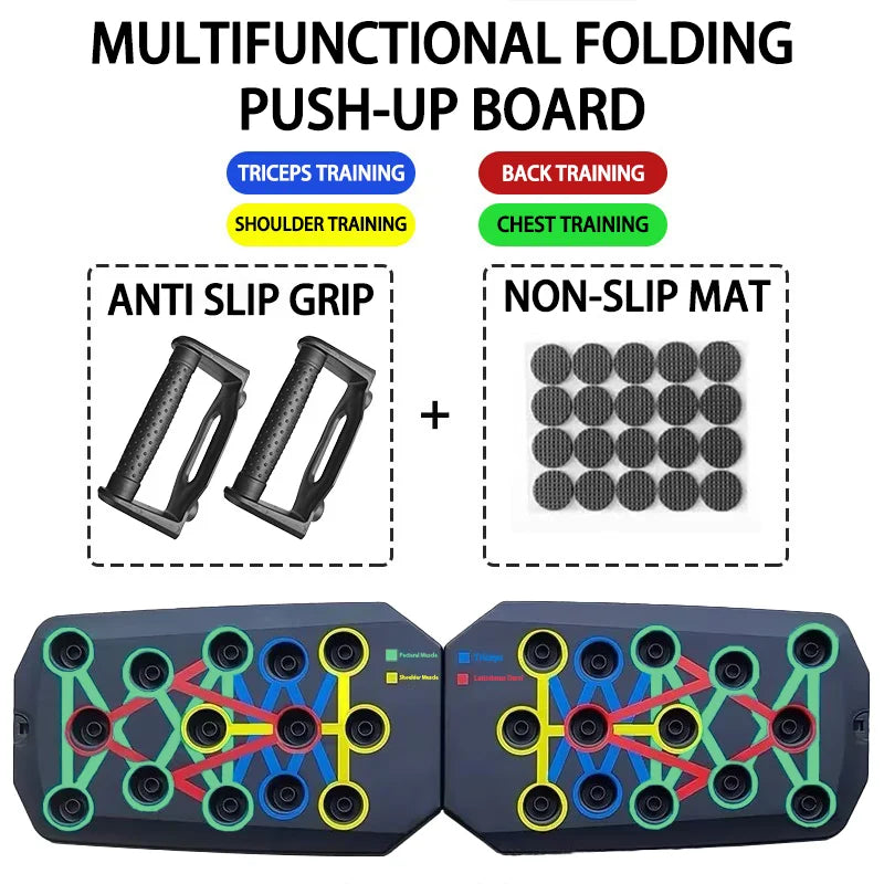 Transform Your Workout with the Portable Multifunctional Push-Up Board Set - Ideal for Strength Training and Body Sculpting