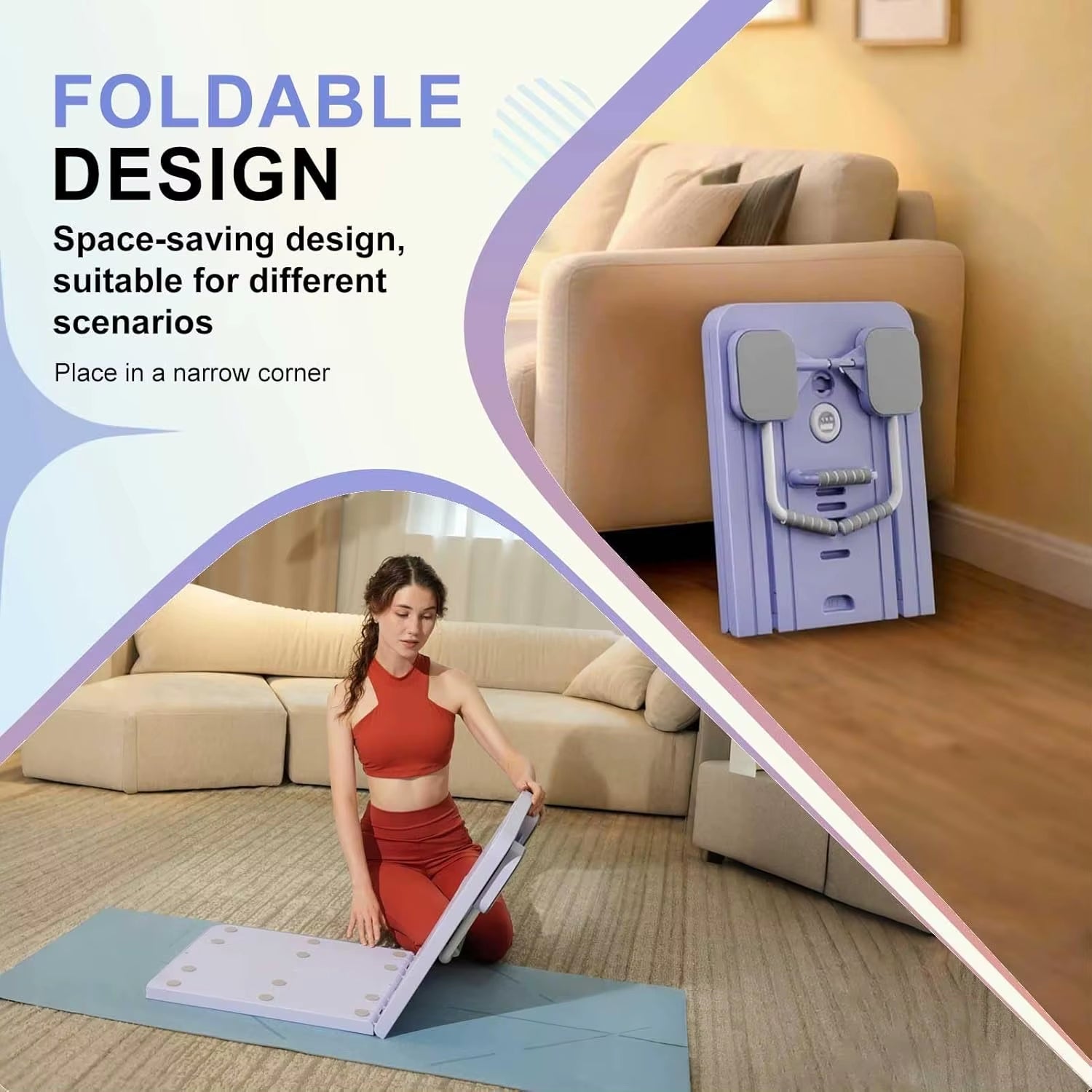 Foldable 4-in-1 Ultimate Pilates Reformer Board