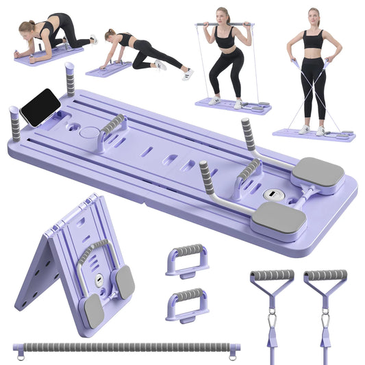 Foldable 4-in-1 Ultimate Pilates Reformer Board
