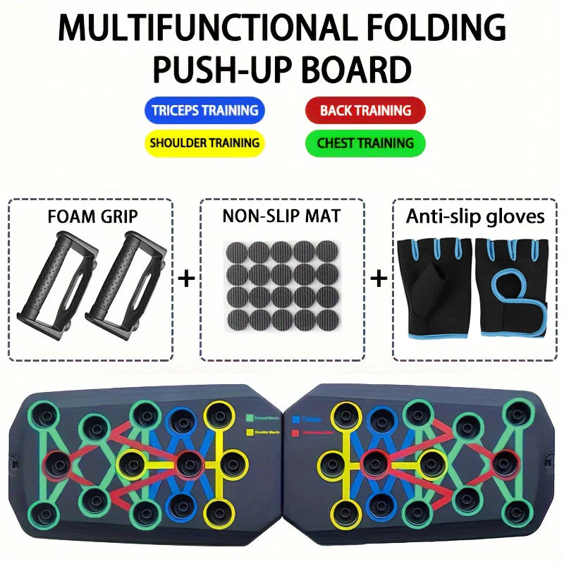 Transform Your Workout with the Portable Multifunctional Push-Up Board Set - Ideal for Strength Training and Body Sculpting