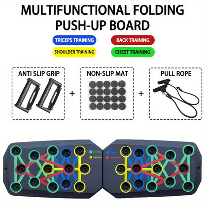 Transform Your Workout with the Portable Multifunctional Push-Up Board Set - Ideal for Strength Training and Body Sculpting