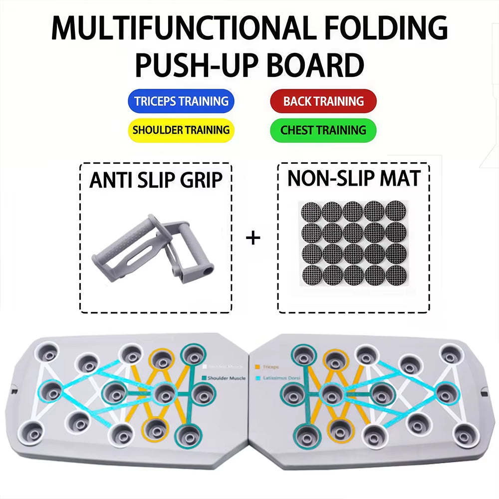 Transform Your Workout with the Portable Multifunctional Push-Up Board Set - Ideal for Strength Training and Body Sculpting
