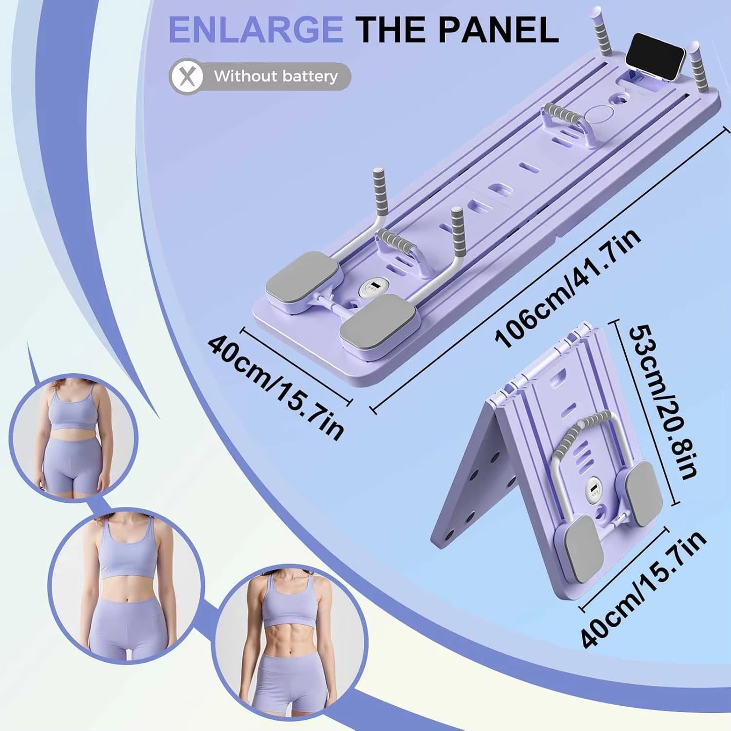 Foldable 4-in-1 Ultimate Pilates Reformer Board