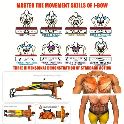 Transform Your Workout with the Portable Multifunctional Push-Up Board Set - Ideal for Strength Training and Body Sculpting